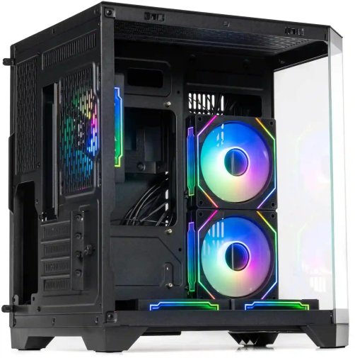 Корпус QUBE Crystal ARGB Black with window (CRYSTAL_GBNU3)