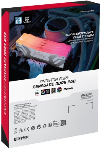 Оперативна пам’ять Kingston FURY (ex. HyperX) Renegade RGB XMP White CUDIMM DDR5 2x24GB (KF584CU40RWAK2-48)