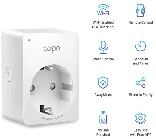 Фото: Смарт розетка TP-Link Tapo P100 (TAPO-P100-1-PACK) № 4 | KTC