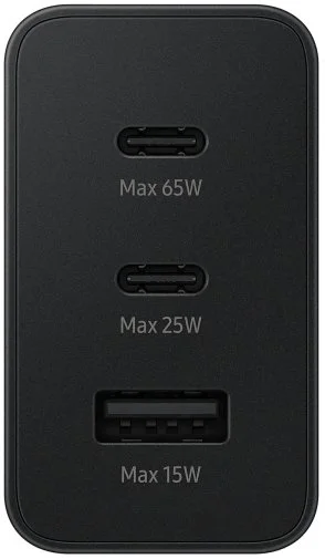 Фото: Зарядний пристрій Samsung 65W Power Adapter Trio Black (EP-T6530NBEGEU) № 7 | KTC
