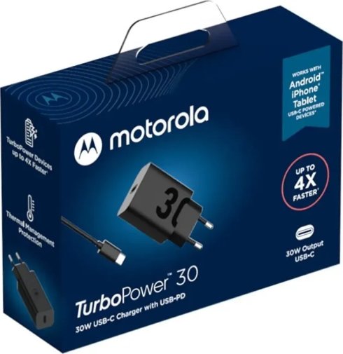  Motorola 30W Black with Type-C / Type-C (SJMC302)