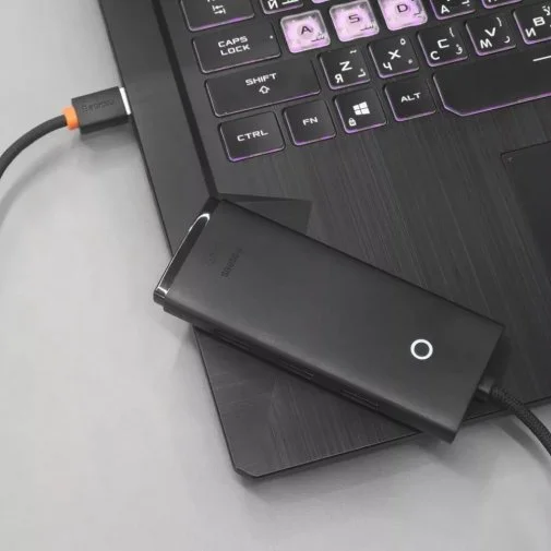 Фото: USB-хаб Baseus Lite Series 4 Port Black (WKQX030001) № 14 | KTC