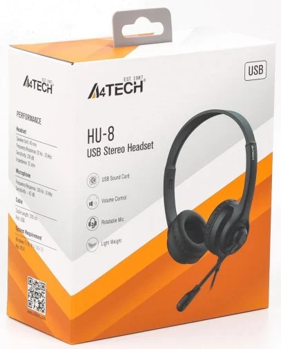 Фото: Гарнітура A4tech HU-8 Black № 8 | KTC