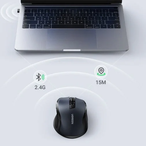 Фото: Миша UGREEN MU006 Silent Wireless Black (90545) № 18 | KTC