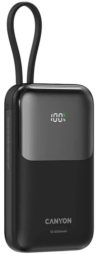 Фото: Батарея універсальна Canyon OnPower 101 10000mAh 22.5W Black (CNS-CPB101BK) № 14 | KTC