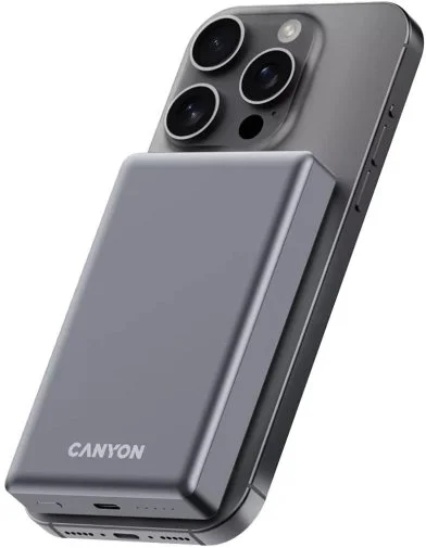 Фото: Батарея універсальна Canyon OnPower 510 Slim Magsafe 10000mAh 20W Dark Grey (CNS-CPB510DG) № 9 | KTC
