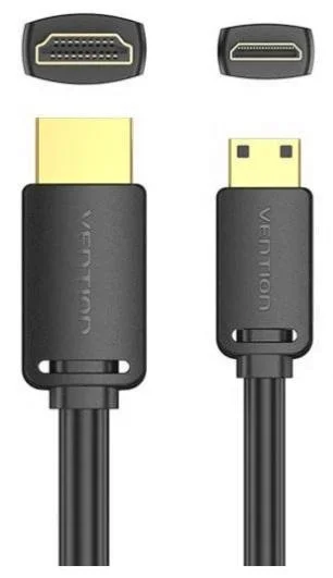 Фото: Кабель Vention v2.0 4K 60Hz HDR Dolby HDMI / MiniHDMI 2m Black (AGHBH) № 9 | KTC
