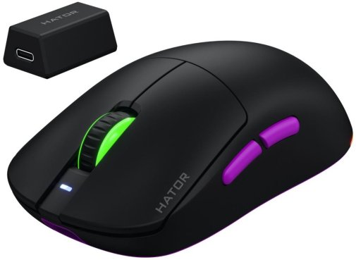 Миша Hator Quasar 3 Ultra 8K Wireless Black/Violet (HTM770)