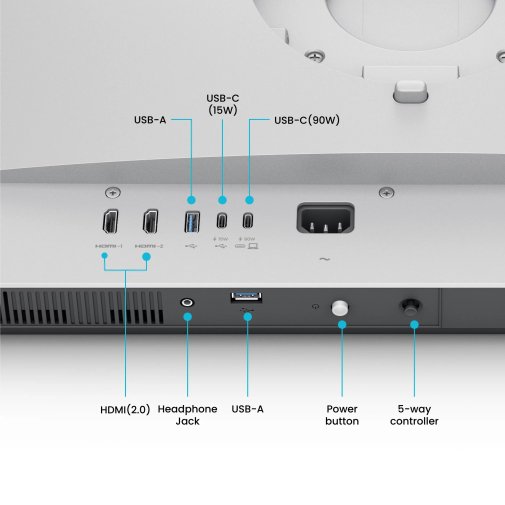 Монітор BenQ MA270U Silver (9H.LMWLB.QBE)