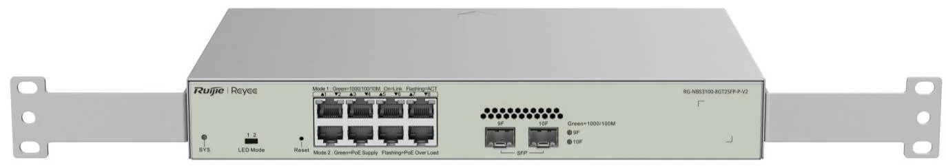 Фото: Комутатор Ruijie Reyee RG-NBS3100-8GT2SFP-P-V2 № 8 | KTC