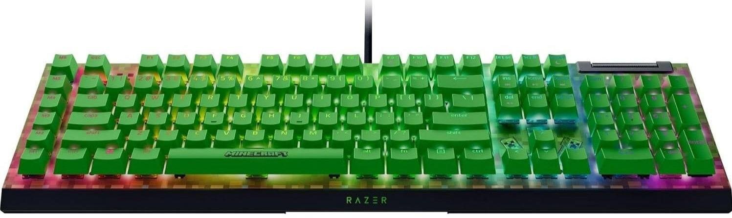Клавіатура Razer BlackWidow V4 X Green Switch Minecraft Edition (RZ03-04704100-R3M1)