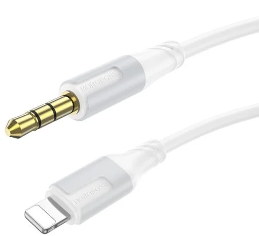 Фото: Кабель BOROFONE BL19 Jack 3.5mm / Lightning 1m White (6941991108570) № 6 | KTC