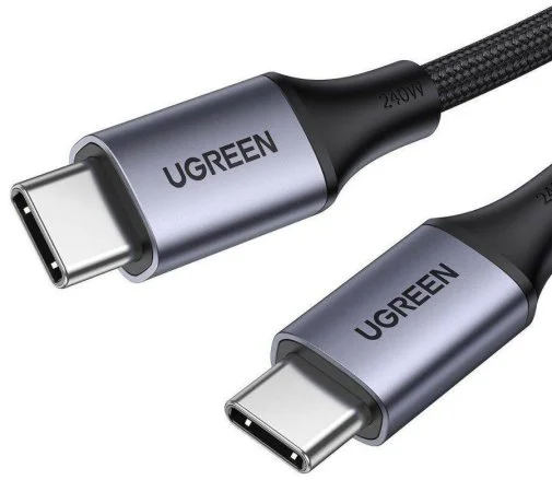 Фото: Кабель UGREEN US535 240W Type-C / Type-C 1m Space Gray (US535/15311) № 16 | KTC