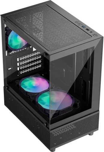 Фото: Корпус 1stPlayer Mi2-A-BK-2F7R-1F7 Black with window № 11 | KTC