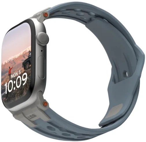 Фото: Ремінець UAG for Apple Watch Ultra 2/Ultra 49/45/44/42mm - Monarch Cloud Blue/Titanium (194158114136) № 10 | KTC