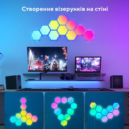 Смарт-освітлення Govee H6061 Glide Hexa Light Panels White (B6061301)