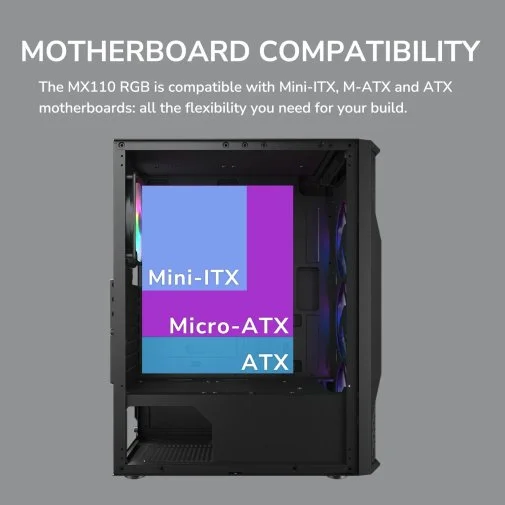 Фото: Корпус Cougar MX110 RGB Black with window № 35 | KTC