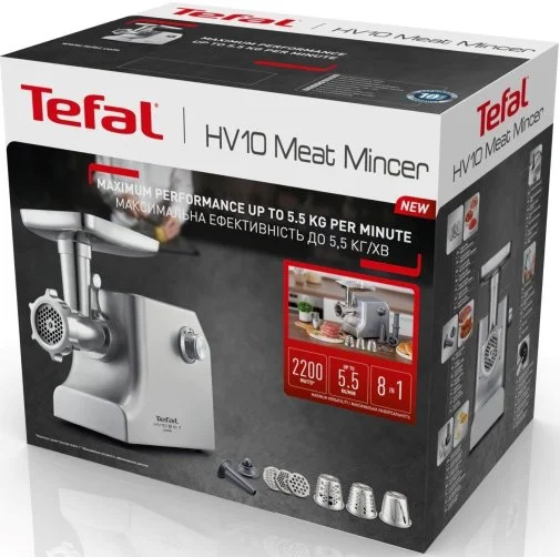 Фото: Електром'ясорубка Tefal HV10 8 in 1 NE858D38 № 16 | KTC
