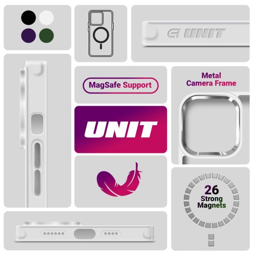Чохол ArmorStandart for Samsung S24 - Unit MagSafe Matte Clear Silver (ARM74861)