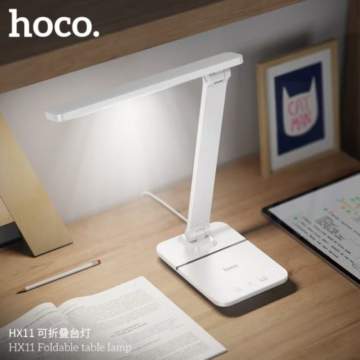 Настільна лампа Hoco HX11 Foldable Table Lamp, White