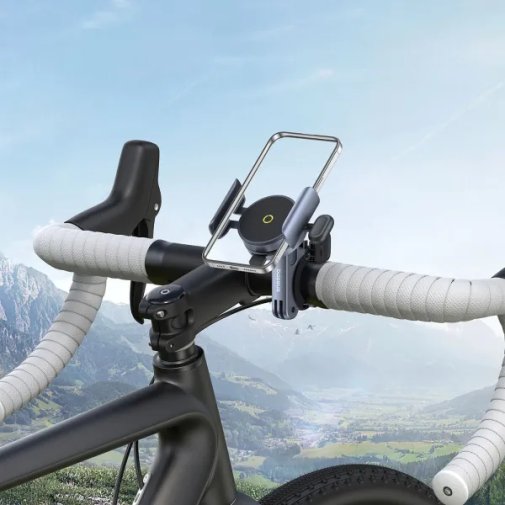Тримач велосипедний для смартфону Baseus PrimeTrip Series Magnetic Bike Phone Holder Cosmic Black (C40569000121-00)