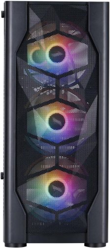 Корпус 1stPlayer D4-BK-4F1 Black with window