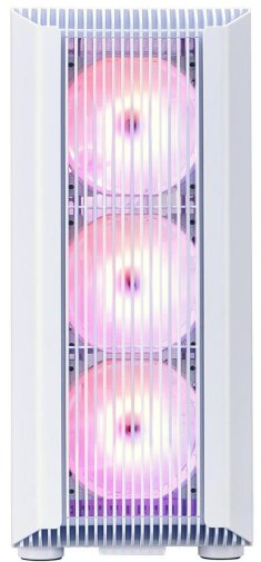 Корпус 1stPlayer H6-WH-4F7-W White wit window
