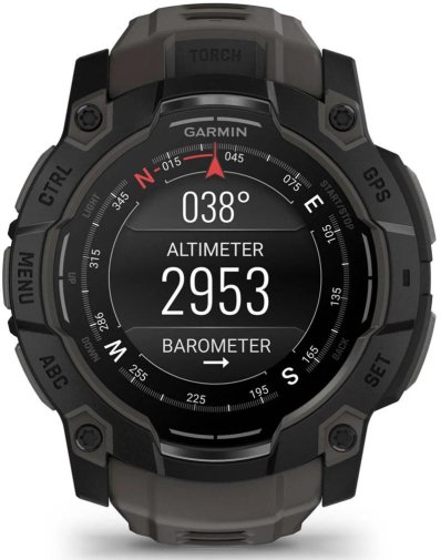 Смарт годинник Garmin Instinct 3 - 50 mm AMOLED Black with Charcoal Band (010-03020-00)