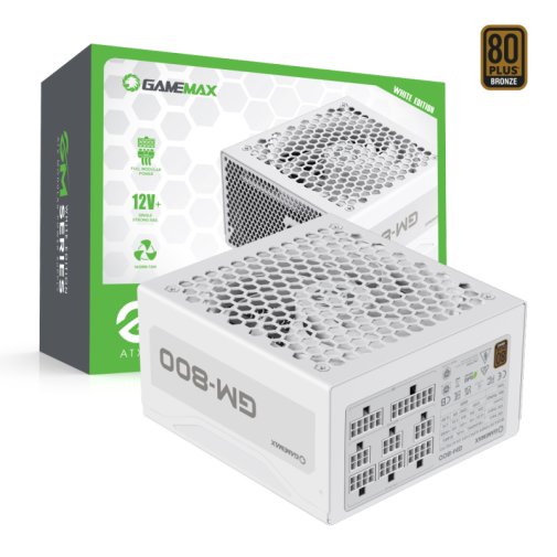 Блок живлення Gamemax 800W GM-800 Modular WH