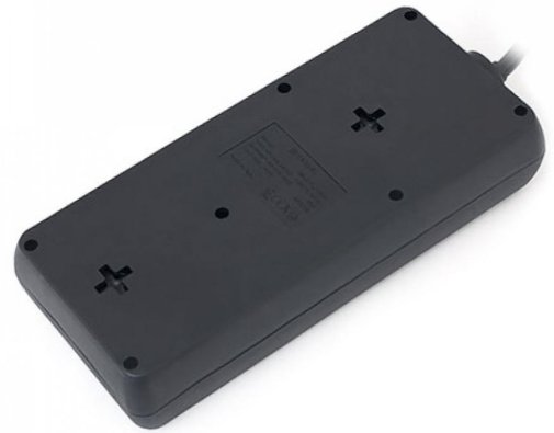 Мережевий фільтр Real-EL RS-8 Protect 8/3m Black (EL122300022)