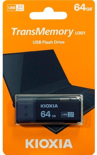Флешка USB Kioxia TransMemory U301 64GB Black (LU301K064GG4)