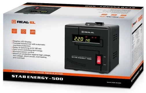 Фото: Стабілізатор Real-EL Stab Energy-500 (EL122400011) № 14 | KTC