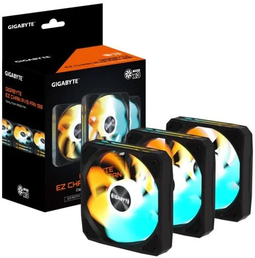 Фото: Кулер Gigabyte EZ Chain RVS Fan 120 3pcs Black (GP-GBT EZRVSFAN1203) № 12 | KTC