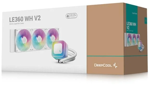 Фото: Система рідинного охолодження Deepcool LE360 WH V2 (R-LE360-WHAMMN-G-2) № 12 | KTC