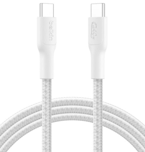 Кабель Belkin BoostCharge Pro 240W Type-C/Type-C 2m White (CAB025HQ2MWH)
