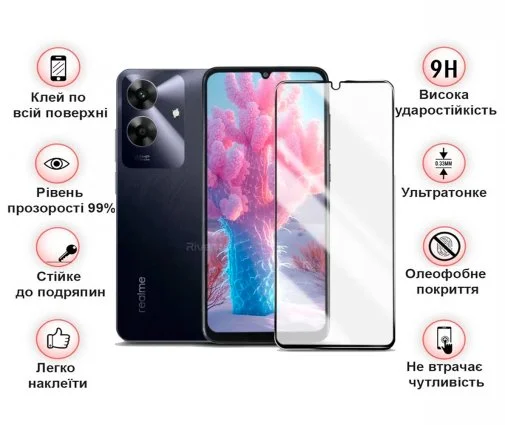 Фото: Захисне скло BeCover for Realme Note 60 - Black (713033) № 5 | KTC