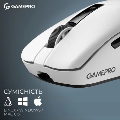 Миша GamePro Asgard Thor WL/BT/USB White (GM023W)