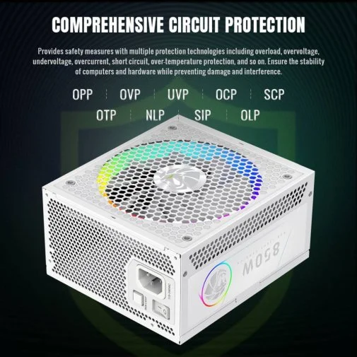 Фото: Блок живлення Gamemax 850W RGB 850G WH № 20 | KTC