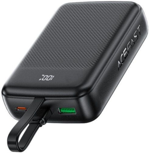 Батарея універсальна Acefast M14 20000mAh 22.5W Black with Cable Type-C (6974316283966)