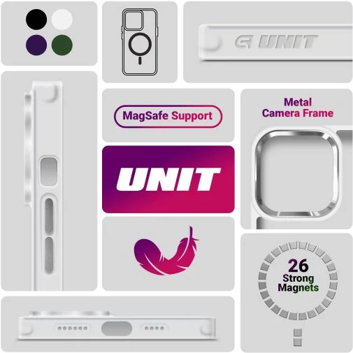 Фото: Чохол ArmorStandart for Apple iPhone 16 - Unit MagSafe Matte Clear (ARM78705) № 16 | KTC