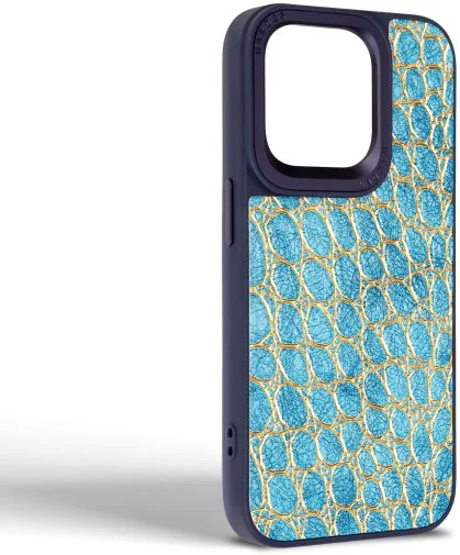 Фото: Чохол Harder for Apple iPhone 15 Pro - Crocosaur Blue (ARM76706) № 5 | KTC