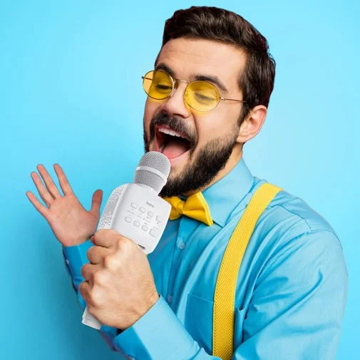 Фото: Мікрофон Hoco BK5 Cantando Karaoke White (6931474742292) № 11 | KTC