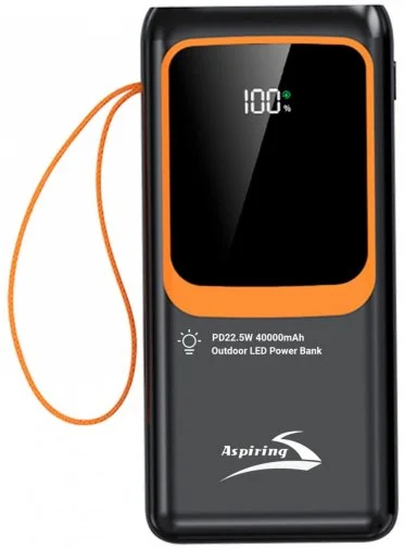 Фото: Батарея універсальна Aspiring Light 40 40000mAh 22.5W Black (PPLH.L04) № 8 | KTC