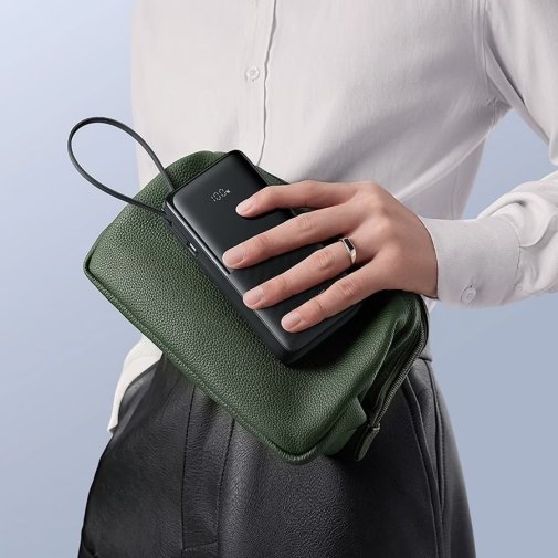 Батарея універсальна Baseus Bipow 10000mAh 20W with Built-in USB-C Cable