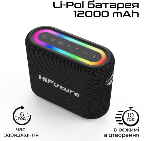 Акустика для вечірок HiFuture Vocalist200 Black (6972576181756)
