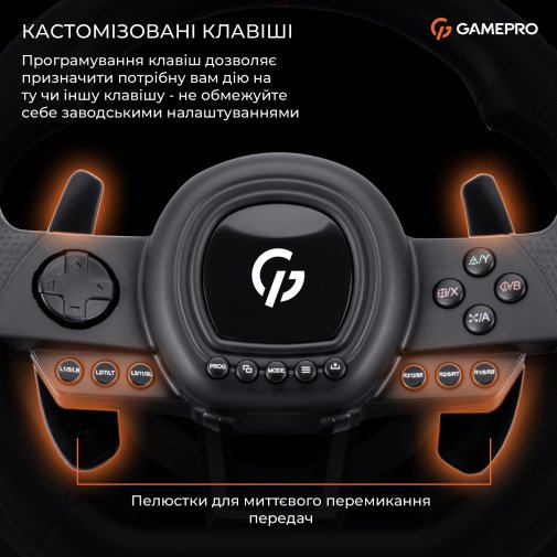 Кермо GamePro RW038PM for PC/Xbox 360/Xbox One/Switch/PS3/PS4