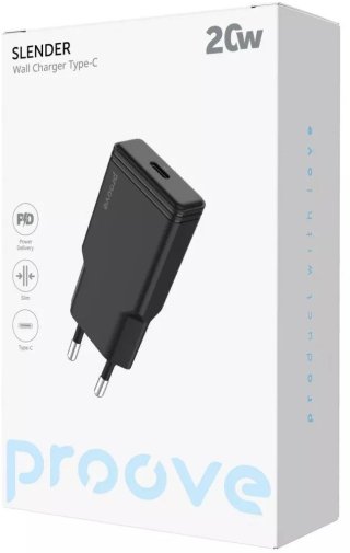 Зарядний пристрій Proove Slender 20W Black (WCSS20010001)