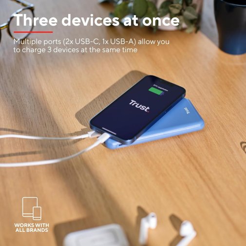 Батарея універсальна Trust Redoh Fast 10000mAh 20W Blue (25032_TRUST)