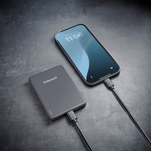 Батарея універсальна Intenso MW5000 5000mAh 20W/Qi 15W Grey (7344024)
