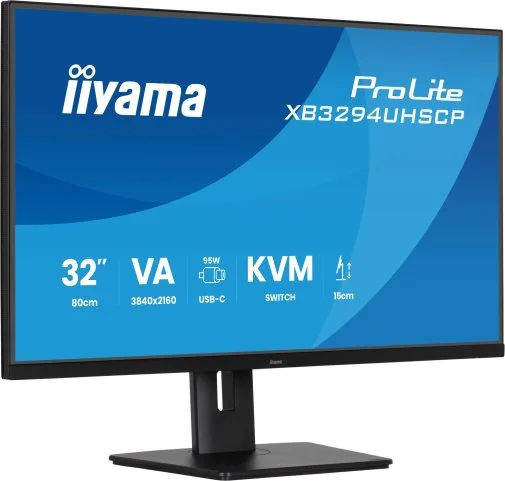 Фото: Монітор iiyama ProLite XB3294UHSCP-B1 Black - 31.5" VA / 3840×2160 / 60 Гц / Adaptive Sync / Pivot / HAS № 15 | KTC